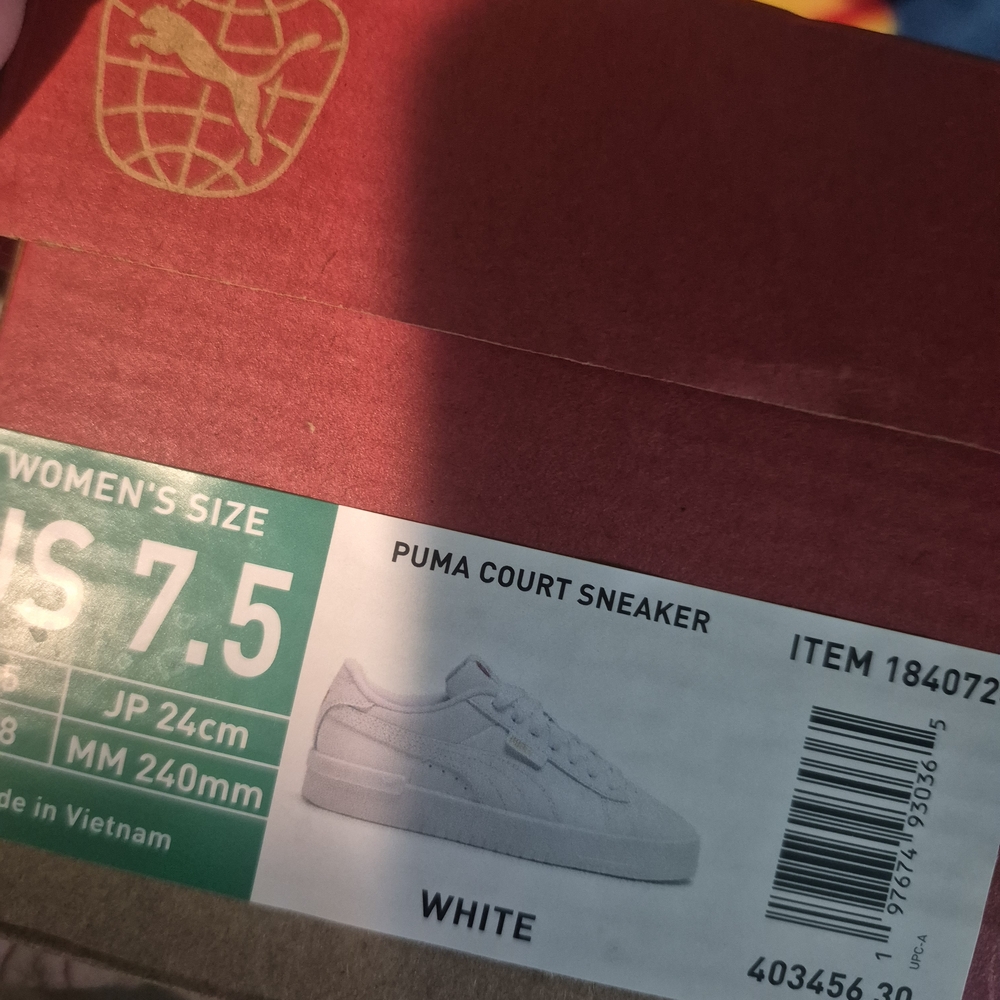 Puma Court Sneaker - White (Women’s 7.5)